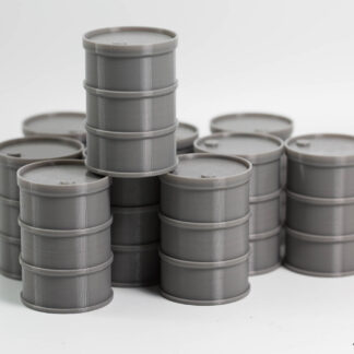Wargaming Barrel Scatter Terrain Set of 10 for 54mm scale games - e.g. Inquisitor