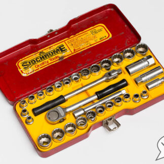 This is a replacement yellow plastic toolbox insert for the Sidchrome 407-9 tool set, 3D printed by Hey Jake.